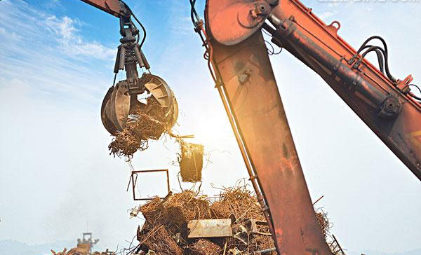 某企业固废处理现场